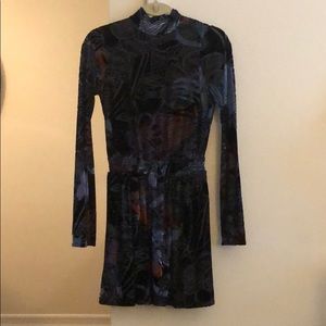 Christine Velvet Fit and Flare Dress